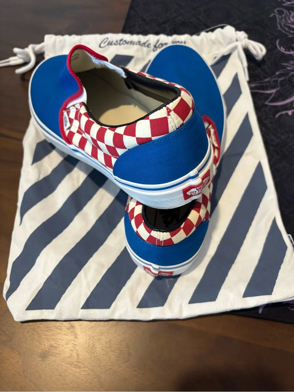 Vans custom blue